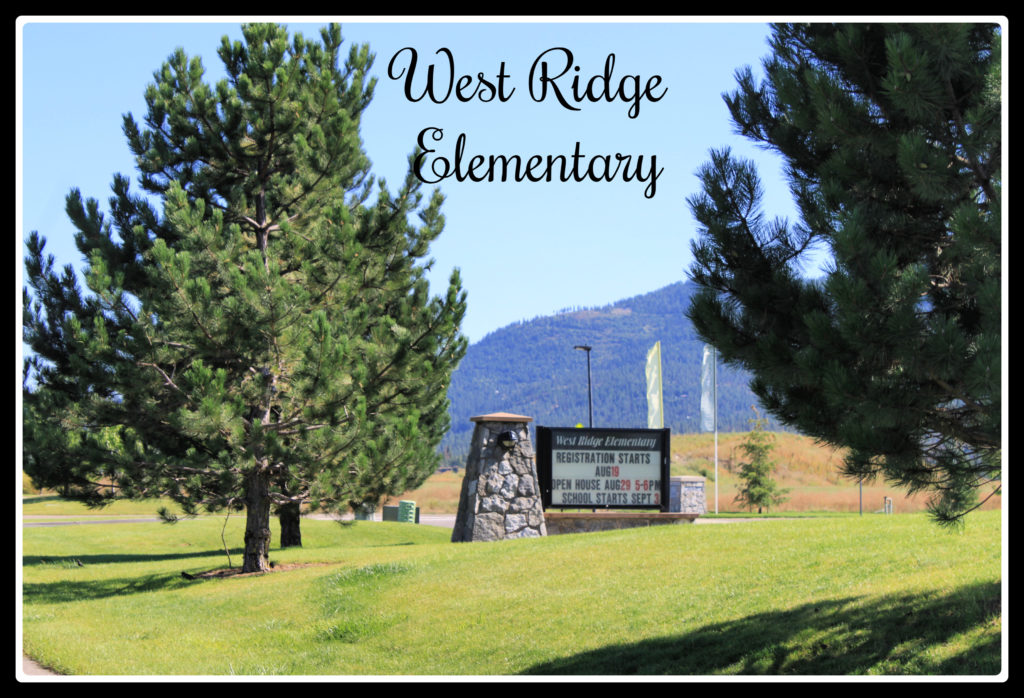 Picture of entry to West Ridge Elementary School