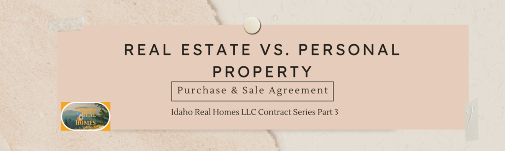 Real Estate vs Personal Property