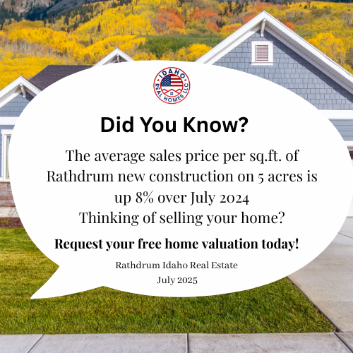 Rathdrum Idaho July 2025 Home Values
